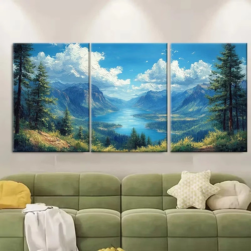 3pcs Columbia Gorge Landscape Metal Print Ready to Hang Art - Picture 2 of 7