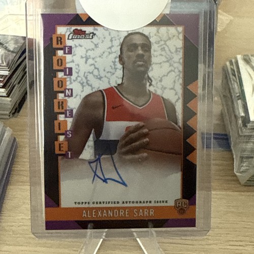 Alexandre Sarr 2024-25 Topps Finest RFA-AS Rookie Finest Auto Naranja 24/25!!!!! - Imagen 2 de 4
