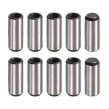 M6 Internal Thread Dowel Pin 10pcs 10x25mm Chamfering Flat Carbon Steel Pin