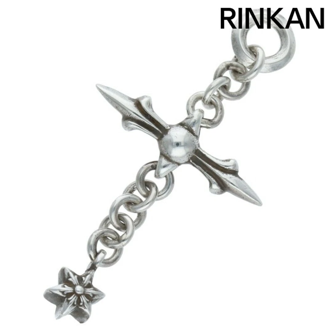 CHROME HEARTS COLLANA TOP ARGENTO CHARM ROLY CROCE CROLLY CUORI CROMATI DA UOMO usata 65643f06f6