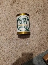 Vintage Quaker State Motor Oil Super Blend Metal Can Quart Advertising Unopened