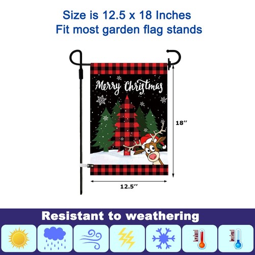 Seasonal Garden Flags Set of 12 Double Sided 12 x 18 Inch, Small Yard Flags f... - Picture 3 of 7