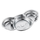 Food Plate Food Divided Plate Stainless Steel Serving Tray Kitchen Divided Tray