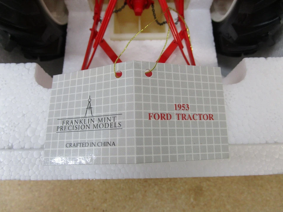 1953 Ford Jubilee tractor FRANKLIN MINT 1/12 box diecast farm toy Z - Image 2 of 4