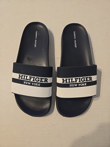 Tommy Hilfiger Size USA 9M Slide Sandals Navy Blue Pre-owned  - Bild 1 von 8