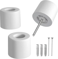TüRstopper Boden Aus Gummi - 3Er Set In Weiss - BodentüRstopper - TüRstopper Zum
