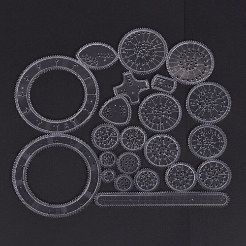 Spirograph Drawing Toys Set Interlocking Gears Drawing Toys Set Drafting Tools - Picture 2 of 4