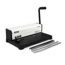 PT1202 Coil Binding Machine, 3:1 Pitch, 32 Hole Punch for Spiral & Click Bind...