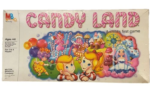 Vintage Candy Land 1984 Children’s Board Game Milton Bradley Kids Game