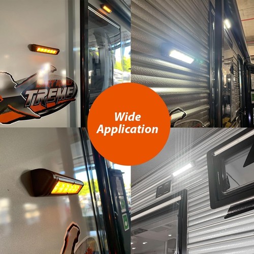 12V Dual Color LED Awning Light 7.8" IP65 Waterproof for RV Trailer Camper - Picture 11 of 14