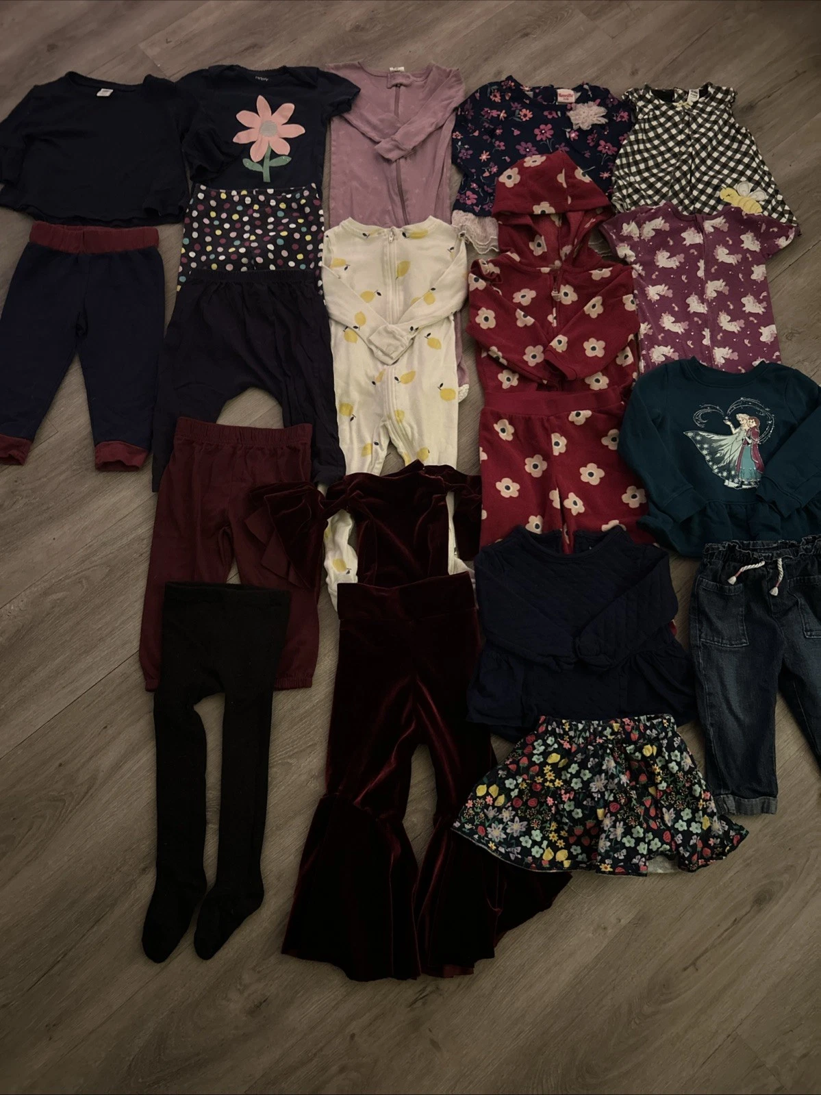 18 Month Baby Girl Clothing Lot, 20 Items, Carter’s, Disney, Old Navy, Nannette