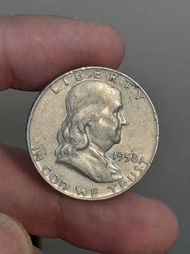 1958- D FRANKLIN HALF DOLLAR #1