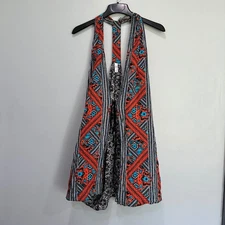 Swim by Cacique Halter coverup Plus Size 18/20 Blue Orange Black White