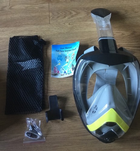 Flyboo Full Face Snorkel Mask,Diving Mask for Adults & Teens L/XL 18cm X 13cm - Picture 2 of 4