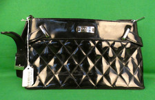 L.K. Bennett black patent leather clutch/ shoulder bag