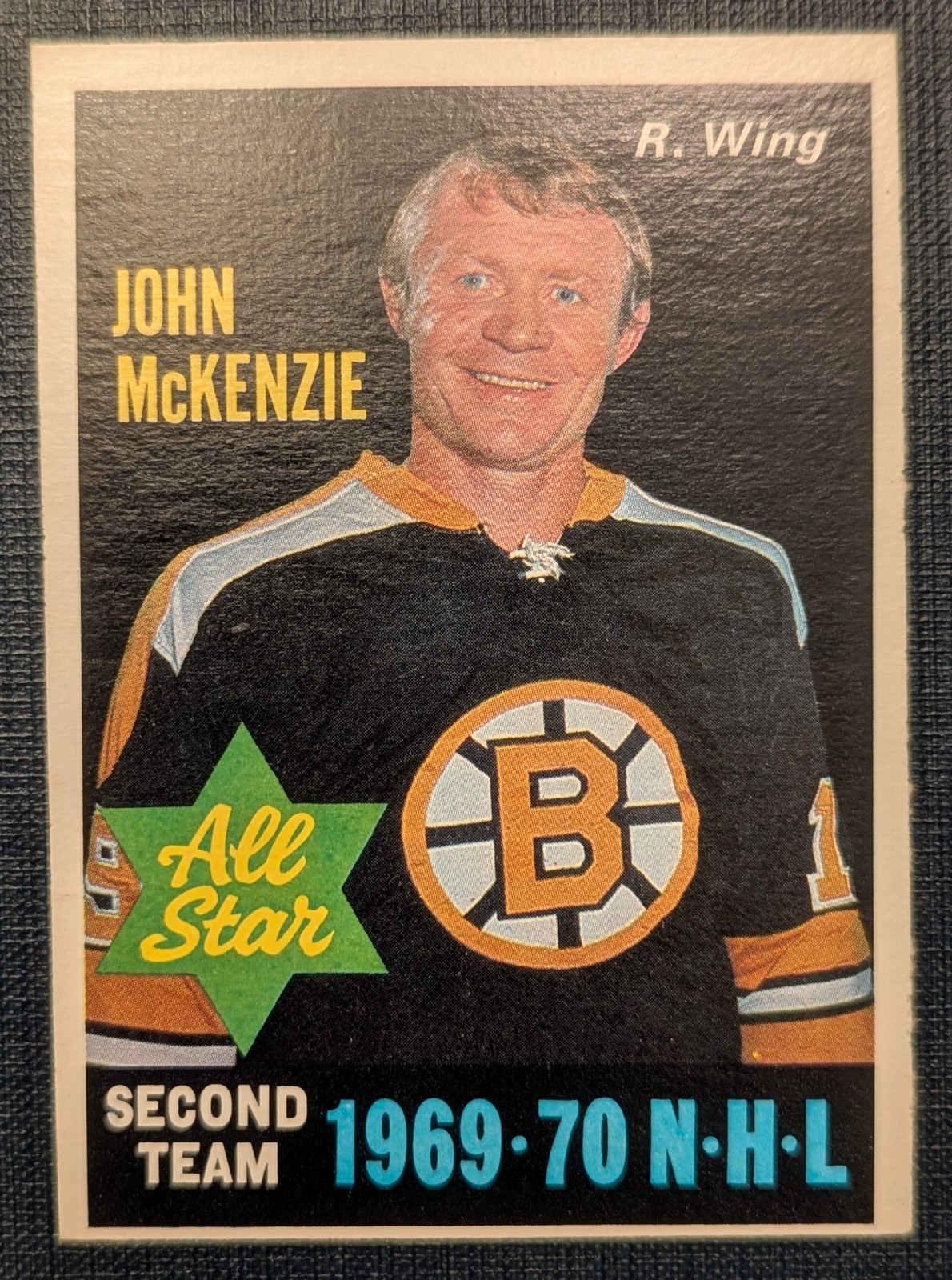 1969-70 O-Pee-Chee #241 John McKenzie All Star Card Hockey Card