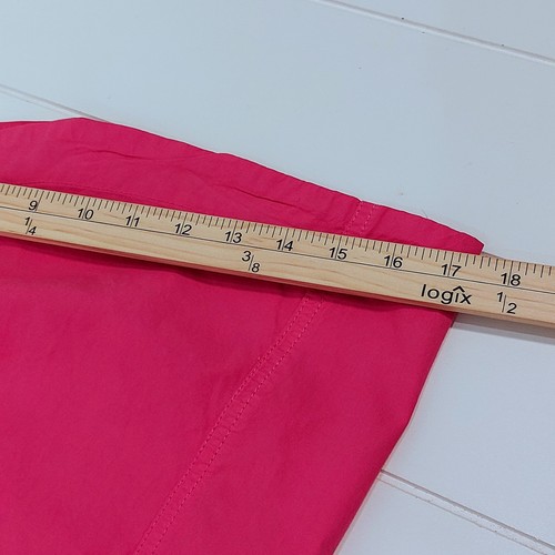 NEU! By Anthropologie Damen XL Rüschen Popeline Fallschirm Hose Hot Pink Weites Bein - Bild 18 von 18