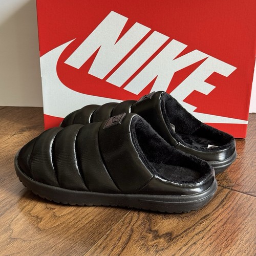Nike Burrow SE Slippers Women's Size 8 Black FZ7940 002 Puffer Quilted NIB - Picture 11 of 15