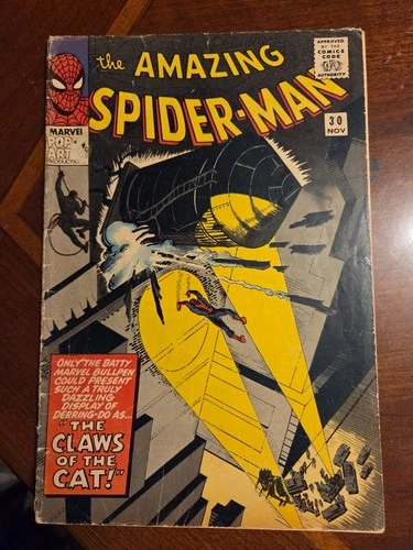 Amazing Spider-Man 30 (1965) VG - 1st Cat Burglar - Silver Age Marvel ASM