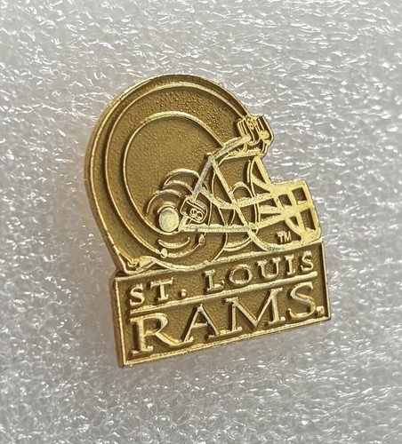 Vintage St. Louis Rams Hat & Gold-Tone Pin Set NFL Football Collectible Bundle - Picture 2 of 7