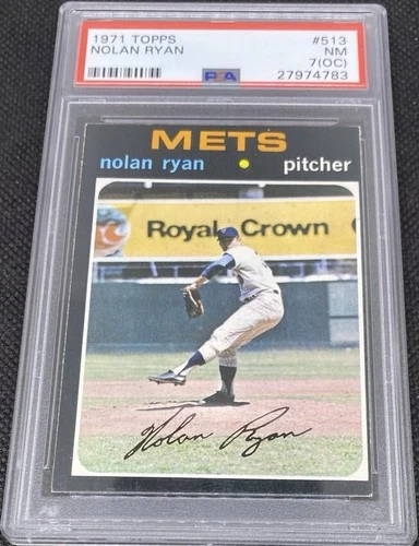 1971 Topps Nolan Ryan New York NY Mets #513 PSA 7 NM (OC)