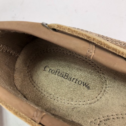Croft & Barrow Damen 7,5 Bootsschuhe Leder Wildleder Halbschuhe hellbraun Freizeit flache Schuhe - Bild 9 von 11