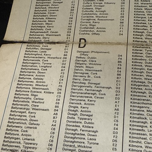 Vintage Map of Ireland by Irish Tourist Board + City, Harbour & Valley maps 1979 - Picture 15 of 17