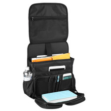 Tsumbay Car Front Seat Organizer Folding Storage Bag Black Standard Packaging