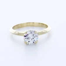 2.02ct Natural Diamond G/SI2 Very Good Cut Round Brilliant 18K Yellow Gold Four-