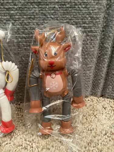 Juguetes con ventosa telescópica - Figuras de Navidad - Papá Noel, muñeco de nieve, reno y hombre - Imagen 11 de 16