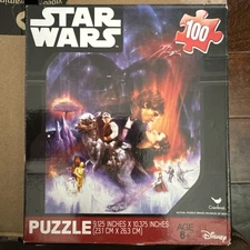 DISNEY STAR WARS 100 PIECE PUZZLE 9X10 MAJOR CHARACTERS-BRAND NEW WITH TAGS!ver2