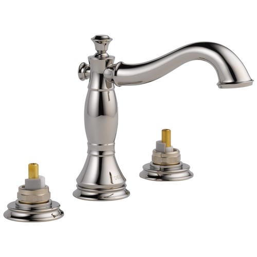 Delta 3597LF-MPU-LHP Cassidy Widespread Bathroom Faucet - Nickel