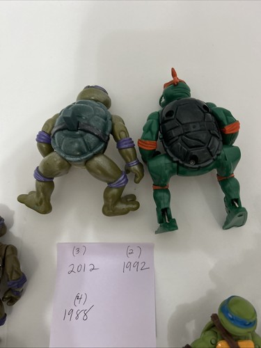 Vintage Teenage Mutant Ninja Turtles Lot 9 Figures 1988 1992 2012 80's 90's TMNT - Picture 9 of 11