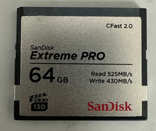 Sandisk Extreme Pro Cfast 2.0 Memory Card 64Gb
