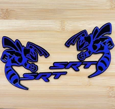 Hornet Badges Emblem BEE 2 DARK BLUE/BLACK BADGES Fender Angry  Aggressive