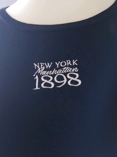 Ladies Cropped T Shirt With New York Logo Black Size 14. Please See Description - Picture 2 of 6