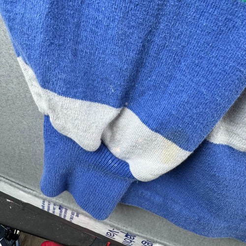 Vintage Lands End Rugby Shirt Mens XL Heavy Cotton Striped Polo Made in USA - Picture 20 of 24