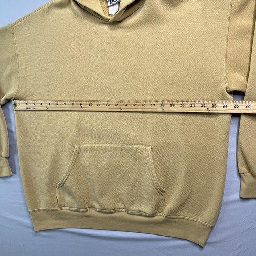 Vtg Lee Sport Sweatshirt Mens X-Large Gold Hoodie Boxy Blank Pullover *Read - Picture 12 of 18