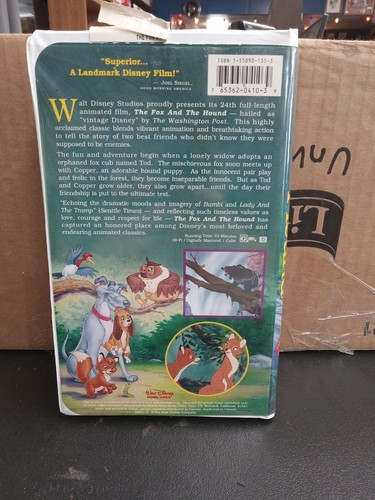 The Fox And The Hound VHS - Picture 2 of 2