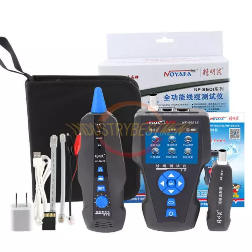 Noyafa LCD NF-8601S TDR Network Cable Tester Tracker For RJ45/RJ11/ Metal Cable