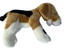 Weighted Dog with 3 lbs, Plush Stuffed Animal, washable autism buddy, tri color