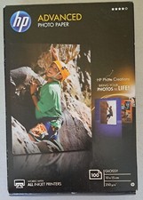 HP Fotopapier Advanced 10 x 15 cm (B x H) 100 Blatt/Packung NEU/OVP 3 Pack vorh.
