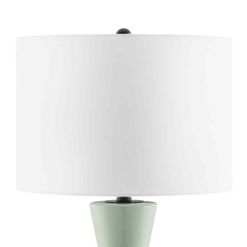 Hampton Bay Melbourne 24 in. Sage with Gold Accents Ceramic Table Lamp - Bild 4 von 5