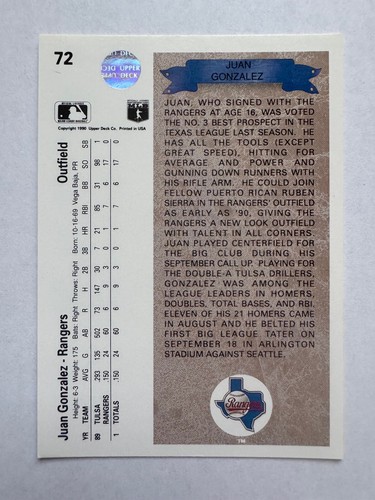 Texas Rangers 1989-93 Upper Deck Team Set Lot (5 Sets mit Gonzalez RC, 9 Ryans) - Bild 3 von 3