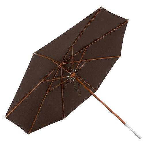 anndora® Sonnenschirm 4 m rund Marktschirm hochwertiger Holzschirm Gastronomie - Bild 29 von 32