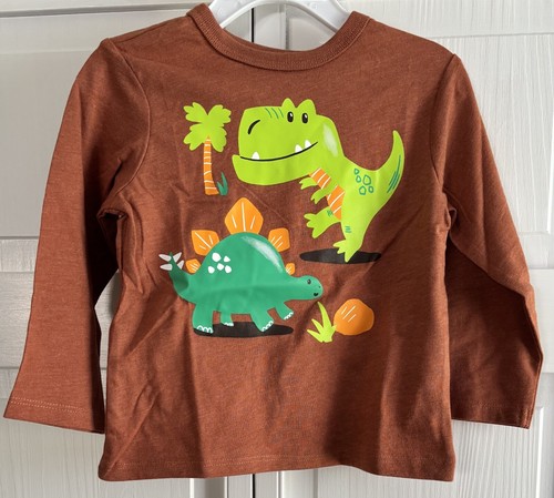 Camisa manga larga dinosaurio marrón 12M The Children's Place - Imagen 1 de 4