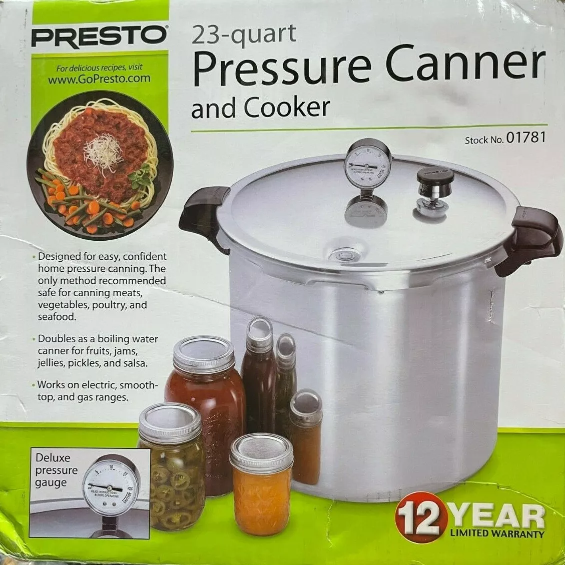  12 Qt Electric Pressure Canner: Home & Kitchen