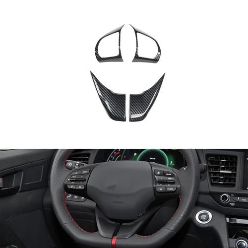 Pegatinas de cubierta interior de fibra de carbono ABS para Hyundai Elantra 2016-2020 - Imagen 24 de 44