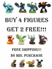 Skylanders Giants Figures Buy 4 Get 2 Free - $6 Minimum Purchase - Free Shipping