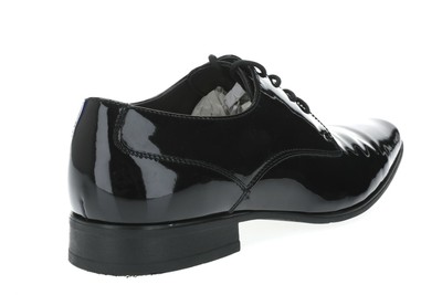 Calvin Klein Mens Brodie Lace up Dress Oxfords Black Patent  display picture 1